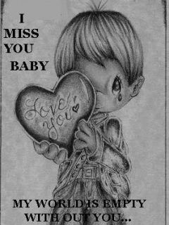I miss you Baby - wallpaper preview