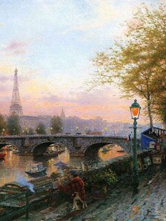 Paris - Thomas Kinkade - wallpaper preview