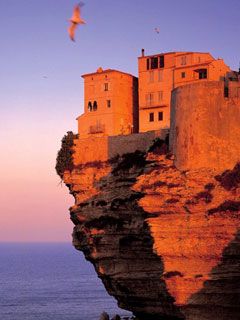 Fortress at Bonifacio - Corsica - France - wallpaper preview
