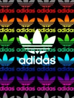 Adidas Rainbow - wallpaper preview
