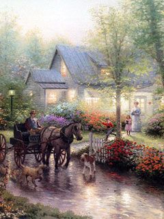Thomas Kinkade - wallpaper preview
