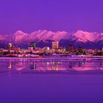 Anchorage Skyline Evening - Alaska - wallpaper preview