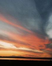 Sunset at Kyzylkol lake - Kazakhstan - wallpaper preview