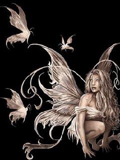 Gold Butterfly Fairy - wallpaper preview