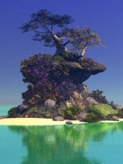 Tropical Island - wallpaper preview