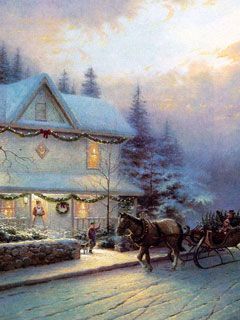 Thomas Kinkade - wallpaper preview