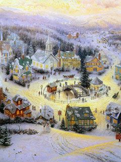 Thomas Kinkade - wallpaper preview