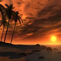 Jamaica Beach - wallpaper preview