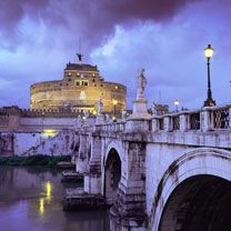 Castel Sant Angelo and Bridge - Rome - Italy - wallpaper preview