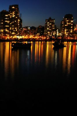 Vancouver at night  - wallpaper preview