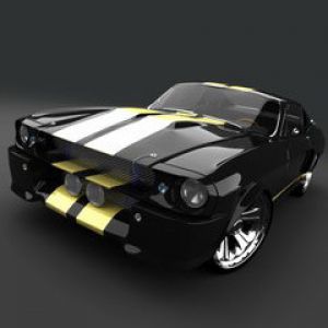 Auto Nero e Giallo Elegante