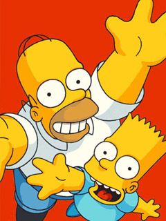 Homer e Bart Simpson - wallpaper preview