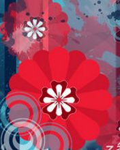 Design Astratto Floreale Colorato