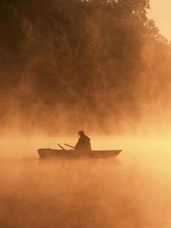 Alba Nebbioso sul Lago - wallpaper preview