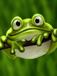 Frog Verde Carino - wallpaper preview