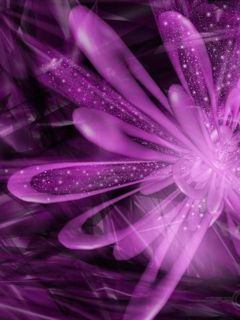 Design Astratto di Fiore Viola