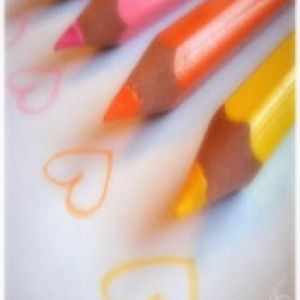 Pastelli Colorati a Forma di Cuore