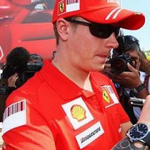 Pilota Ferrari Kimi Raikkonen