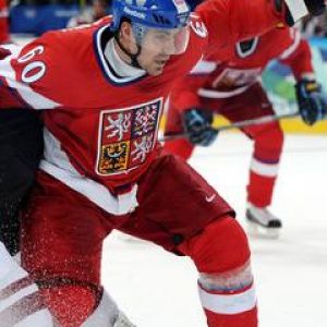 Giocatore di Hockey Ceco in Azione