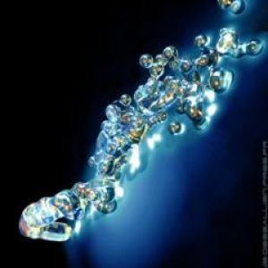 Stupenda astrazione di bolle d'acqua