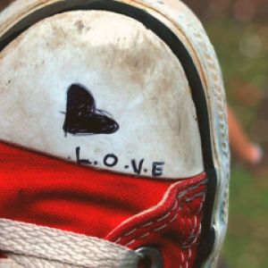 Cuore su Sneakers