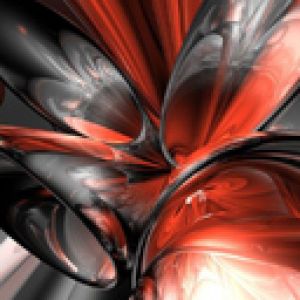Astratto Dinamico Rosso e Nero