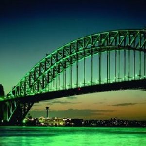 Sydney Harbour Bridge di Notte