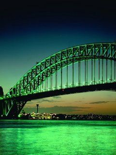 Sydney Harbour Bridge di Notte - wallpaper preview