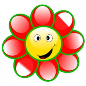 Fiore Sorridente Illustrazione