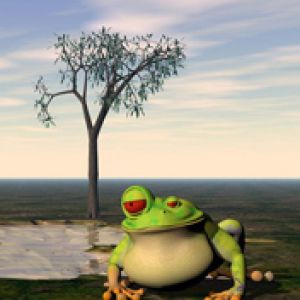 Rana 3D da Cartone Animato