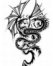 Design di Tatuaggio Drago - wallpaper preview