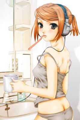 Ragazza Anime con Cuffie - wallpaper preview