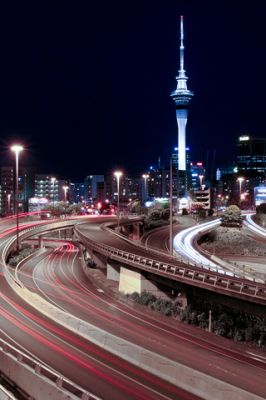 Panorama Notturno di Auckland