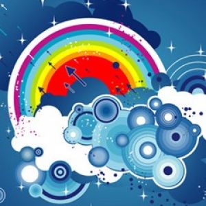 Design Astratto Colorato dell'Arcobaleno
