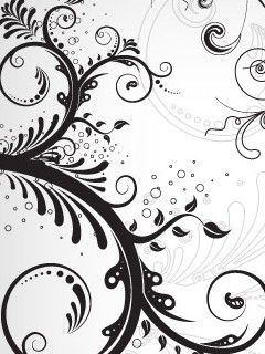 Eleganti Spirali Bianche e Nere - wallpaper preview