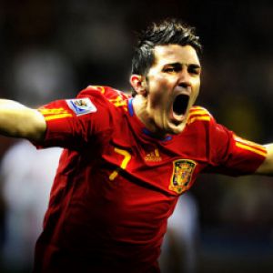 David Villa Esultanza