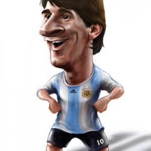 Caricatura di Lionel Messi