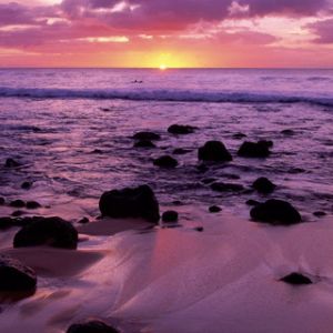 Stupenda Sunset sull'Oceano