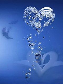 Illustrazione Cuore d'Acqua - wallpaper preview
