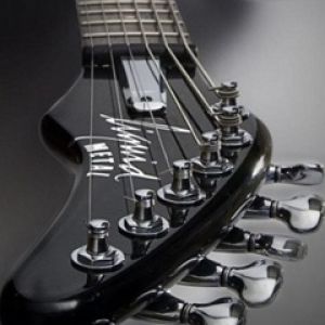 Primo Piano di Chitarra Elettrica