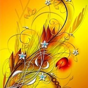 Arte Astratto Floreale Vivace