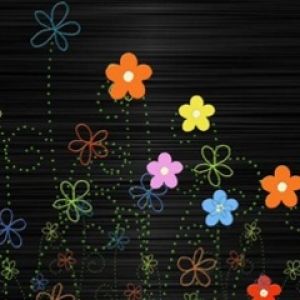 Design Astratto di Fiori Colorati