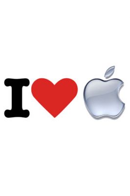 Amo il logo Apple - wallpaper preview