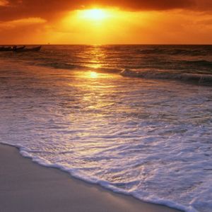 Stupenda Sunset sull'Oceano