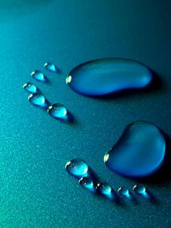 Gocce d'acqua blu astratte - wallpaper preview