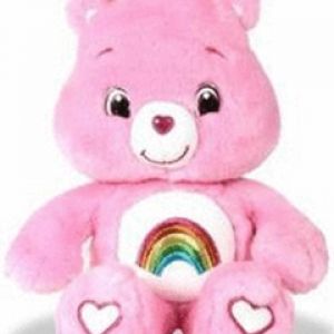 Orsetto Rosa Carino con Arcobaleno