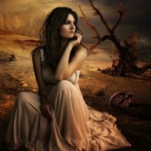Paesaggio Fantastico con Donna
