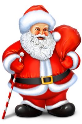 Illustrazione di Babbo Natale Allegro - wallpaper preview