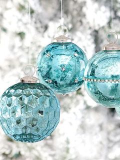 Palline di Natale Blu - wallpaper preview