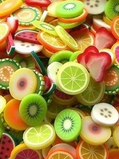 Fette di Frutta Colorate